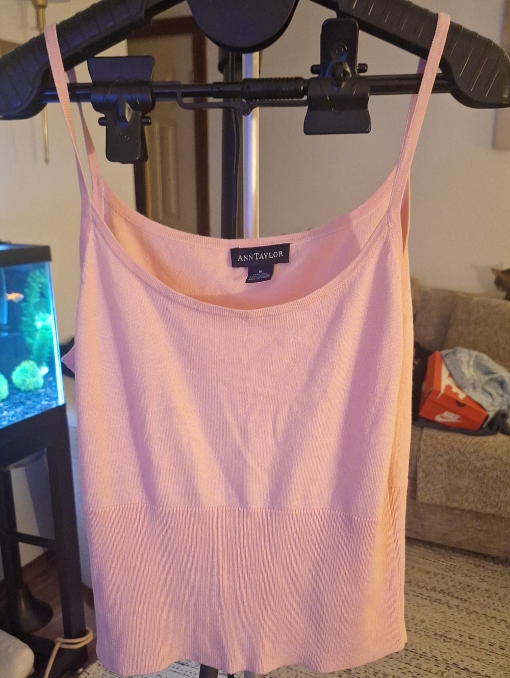 Ann Taylor Light Pink Knit Camisole Tank